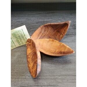 Arte Legno Olive Wood Small Dipping Or Serving Bowls Set Of 3 Made In Italy
